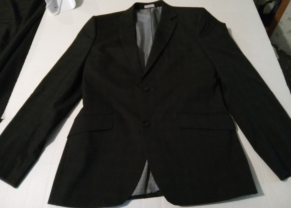 J. Ferrar Men's Sport Coat Sz 36 S Black Blazer 2 Button Jacket
